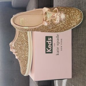 Kate Spade New York Keds rose gold women's 8.5 wide.